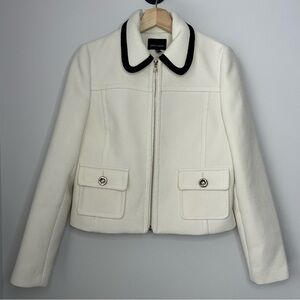 Judith and Charles Textured Classic Zip Front Blazer